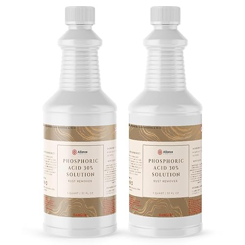 Phosphoric Acid 30% - 4 Gallon Case - Industrial-Grade Acidifier & Rust Remover - Effective Cleaning Agent & pH Adjuster - Poueer