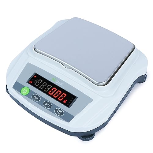 U.S. Solid Digital Lab Scale 2000g/4.4lb x 0.01g - Precision Analytical Balance Kitchen Jewelry Scientific Weighing - AC/DC Power - Poueer