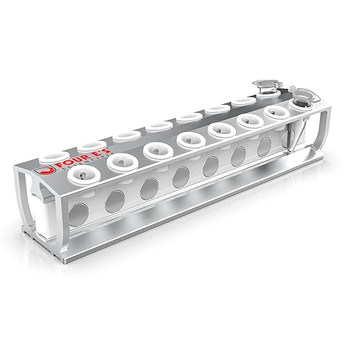 4E's USA Magnetic Bead Rack Separator for DNA - Magnetic Separator for Purification of DNA, RNA Holds 16 (1.5 mL) Eppendorf Tubes, Microcentrifuge Tubes - Model MRK100216 - Poueer