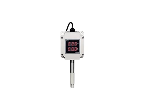 THD-WD1-T, Temp/Humidity Transducer, Wall Mount, 100mm Sensing Pole, 3 Digit Display, RS485 Output (Modbus RTU), 24VDC Power, 24VDC Power - Poueer