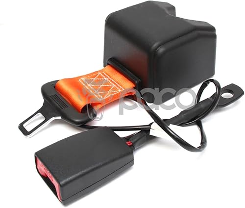 Industrial Forklift Retractable SeatBelt with Arm (Extension), Orange 5 Amp Activator Switch, New - Poueer