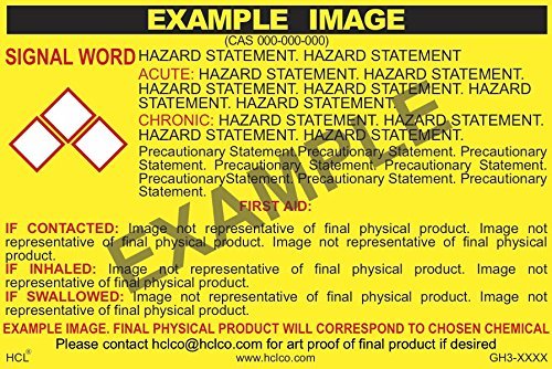 Windshield Washer Fluid GHS Label - 3' x 5' (Pack of 25) - Poueer