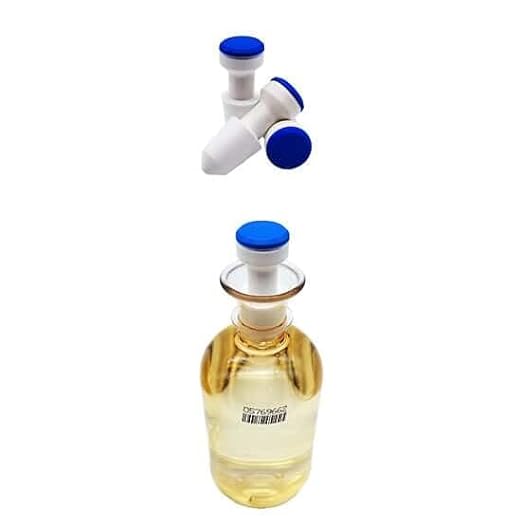 D1025-BLUE BOD Bottle Stopper, Plastic, Blue Cap, 25/PK - Poueer