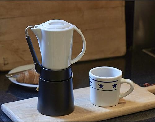 Aerolatte HIC Cafe Porcellana Espresso, Black - Poueer