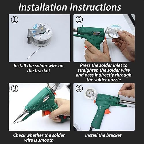 Ayyecoeeye Welder 3-In-1 Handheld Laser Welding Tool, Internally Heated Industrial Laser Welding Tools-Grade Welder for Rust Removal, Cutting & Welding with Four Volumes Spare Tin Wire (Green) - Poueer