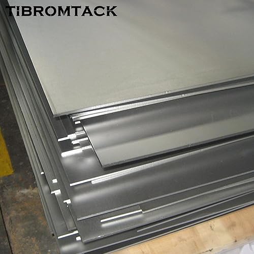 GR2 Titanium Plate Sheet 5PCS Sheets (100x100mm Thickness:1mm) Suitable for Aerospace Industrial - Poueer