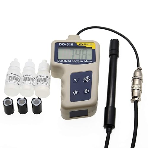 Portable Dissolved Oxygen Meter DO Water Tester Oxygen Water Analyzer - Poueer