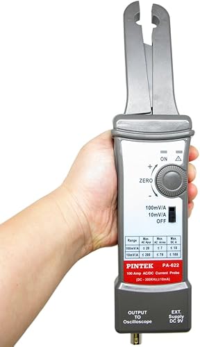 AideTek Pintek Current Probes 100 AMP AC/DC Current Probes 100Khz 10mV/A 100mV/A 3.5n vs Tektronix PA622 - Poueer