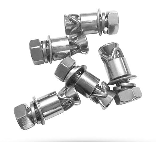 5pcs M6 M8 Hex Expansion Bolts Hexagon Socket Knock Back Male Screw Stainless Steel 32mm/35mm Length(M6 x 32mm) - Poueer