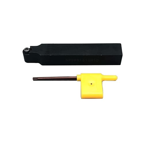 10pcs RPMT10T3 Indexable Carbide Inserts Milling Cutter with 1/2',5/8',' SRDPN Indexable Tool Holder Metal Lathe Cutting Tools (SRDPN1212H10+SRDPN1616H10+RPMT10T3) - Poueer