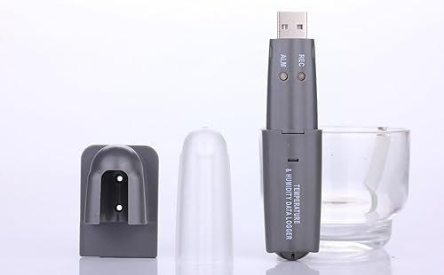 TH0160, USB Temperature & Humidity Data Logger Dewpoint Show, PC Software supports up to Win 10, Thermoemter/Hygrometer (No batteries included) - Poueer