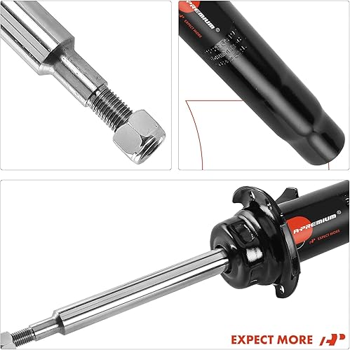 A-Premium Front Shock Absorber Compatible with BMW E84 Series X1 2013 2014 2015, AWD, Driver and Passenger Side - Poueer