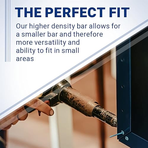 Tungsten Ergonomic Bucking Bar BB-4: 1.21 lbs, 5/8' x 1.5' x 2' - Poueer