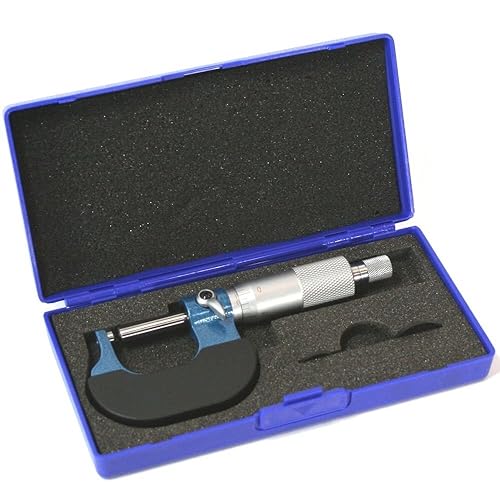 Anytime Tools Tube Micrometer Dual Ball Anvil Round Carbide Tip Pipe Cylinder (Ball on Both anvils) - Poueer