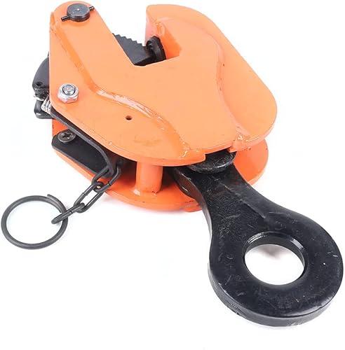 Vertical Plate Lifting Clamp 6600lbs 3T Lifting Clamp with Lock Hoist Hook Chain Industrial Steel Plate Clamp Sheet Metal Lifting Clamp Plate Lifting Clamp Handling Lifting Equipment - Poueer