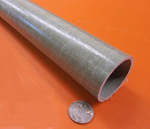 FRP Fiberglass Round Tube 1.75' (1-3/4') OD x 1.50' (1-1/2') x 5 Ft. Length Green 1 pc - Poueer