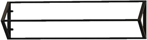 Clothes Hat Rack Simple Wall Mounted Metal Clothing Store Display Rack Large Triangle Hanging Clothes Rack Suitable Home Commercial Laundry Boutique Rustproof Durable Hangers (Black 100Cm) - Poueer