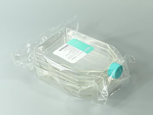 Nest Scientific 731001 5-Layer Polystyrene Cell Culture Flask, Plug Seal Cap, Straight Neck, Tissue Culture Treated, Sterile, Clear, 1 per Pack, 8 per Case (Pack of 8) - Poueer
