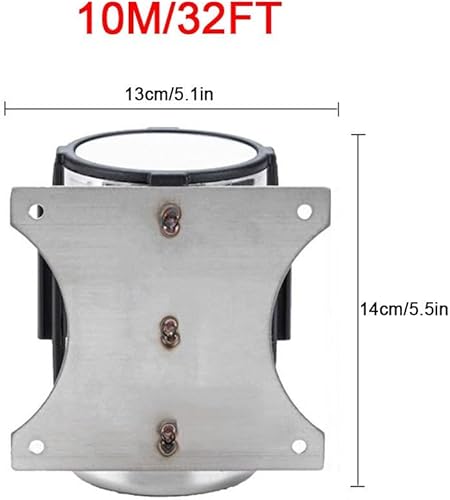 Magnetic Retractable Wall Barrier-2/3/5/10M Red Safety Belt in Sturdy Black Casing for Crowd Control Queue Barrier Line Divider(5M/16.4FT) - Poueer