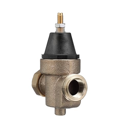 Watts LFN45B Series 3/4' Lead-Free Cast Copper Silicon Alloy Water Pressure Reducing Valve, Double Union Solder Inlet and Outlet, Elastomer Disc, Adjustable Pressure 25 to 75 psi, Maximum 400 psi - Poueer