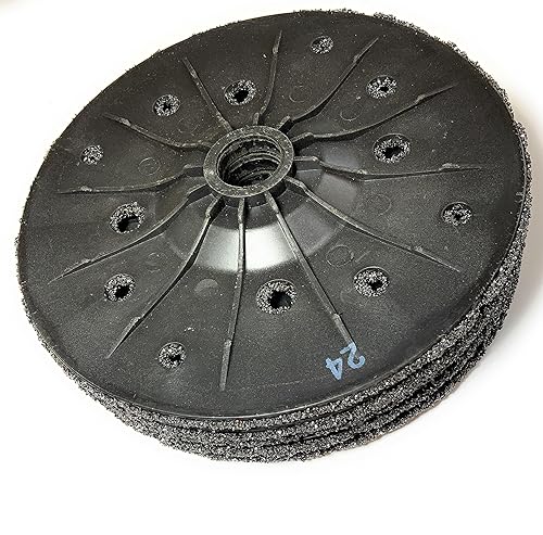 SIGNI 5 Pack SiC Plastic Back Grinding Wheel for Granite/Marble/Concrete and Glasses (4.5 INCH, 8 GRIT) - Poueer