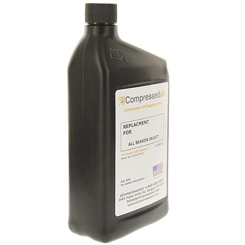 Aftermarket Ingersoll Rand T-30 Select (1 Qt.) Compressor Oil | 1 Quart | Replacement Lubricant | for Compressed Air Equipment & Systems - Poueer