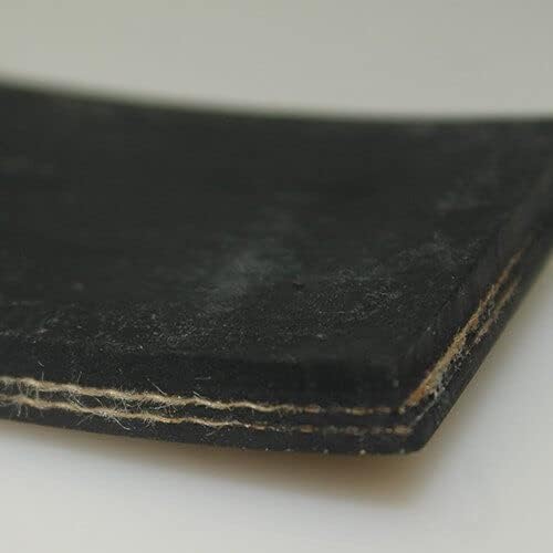 2 Inch Wide 2 Ply 220 1/8 Inch Top Cover X 1/16 Inch Bottom Cover Rubber Conveyer Belt Material (25 Foot Length) - Poueer