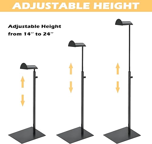 Royxen 3 Pack Handbag Rack Stainless Steel with Adjustable Height, Purse Display Stand, Black - Poueer