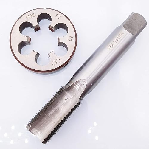 HSS M25 x 1.5mm Tap and M25 x 1.5mm Die Metric Thread Right Hand - Poueer