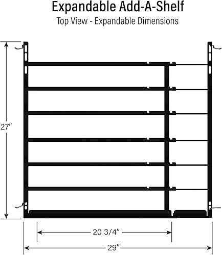 Display Technologies Cold Vault Expandable Add-A-Shelf (Extended Depth) - Maximize Storage and Organization in Your Cold Storage, Black (3 Pack) Drink Organizer for Cans, Bottles and More - Poueer