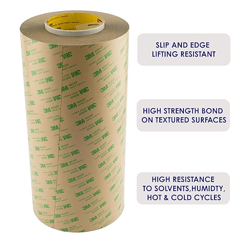 CANOPUS Double Sided Transfer Sheet, 468MP Adhesive Transfer Tape, 12in x 5yd - Poueer