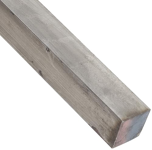 316 Stainless Steel Rectangular Bar, Unpolished (Mill) Finish, Annealed, ASTM A276, 3/8' Thickness, 3/8' Width, 36' Length - Poueer