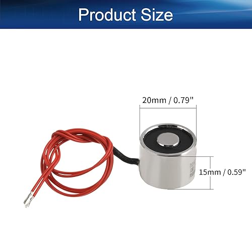 Heyiarbeit 12V DC 1500N Electric Lifting Magnet Electromagnet Solenoid Lift Holding 80mmx38mm - Poueer