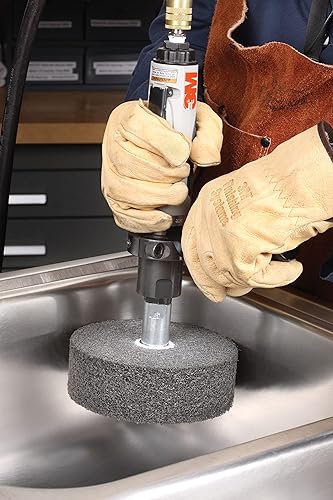 Cubitron Multi-Finishing Wheel - 2S Fine Grit Silicon Carbide - Stainless Steel Finishing Wheel - Convolute Wheel - 6 in x 2 in x 1 in - Pack of 2 - Poueer