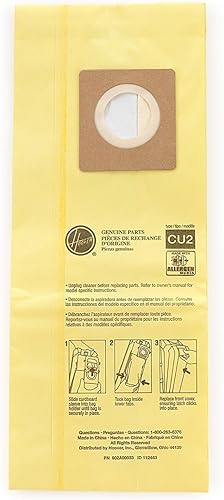 Hoover Commercial AH10243 Upright Bags for HushTone, Allergen Filtration (Pack of 10) (3 X Pack of 10) - Poueer