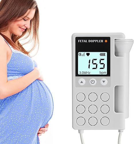 IMEX DOP-Tone II Baby Fetal Doppler is Used to detect The Baby fetal Heart Rate Doppler Fetal Monitor - Poueer