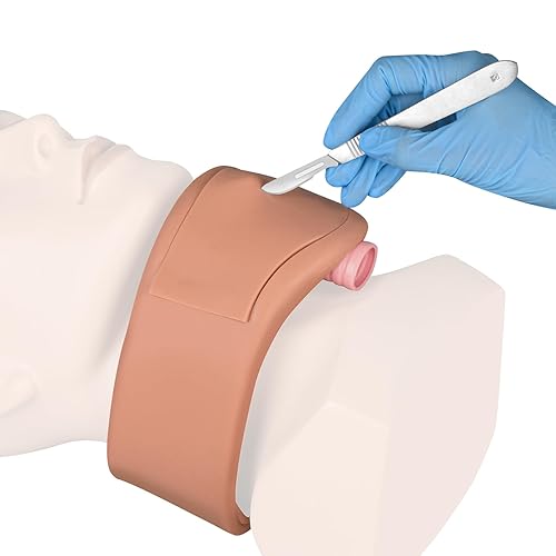 Wearable Cricothyrotomy Task Trainer, Cricothyrotomy Simulator, Cricothyrotomy and Tracheostomy Trainer, Surgical Airway Trainer - Poueer
