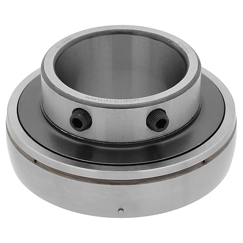 UC213-65 - Insert Bearing - 2.559 in Bore - 4.724 in Outer Diameter - 2.563 in Width - 0.906 in Outer Ring Width - Set Screw Locking, Contact Seals, Relubricable - Poueer