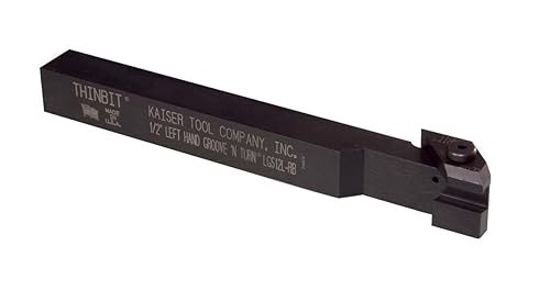 THINBIT LGS12L 1/2 inch, Left Hand Orientation, Straight toolholder. Use with Grooving, face Grooving, Threading and Parting Inserts. - Poueer