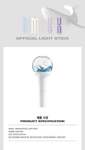 NMIXX Official Light Stick Outbox+Light Stick+Warranty+Strap+Tracking Sealed - Poueer