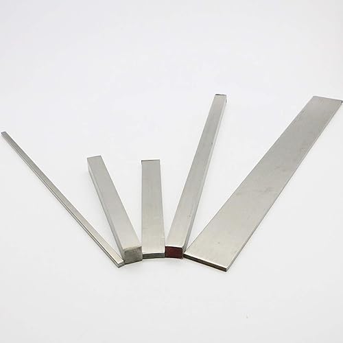 304 Stainless Steel Flat Bar Thickness 8mm Width 10-50mm Solid Flat Bar Good Stability Length 500 mm,8×20×500mm - Poueer
