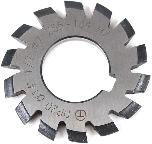 8 Pcs Involute Gear Cutter Gear Milling Cutter Tool High Speed Steel Gear Mill Cutter Holder DP20 - Poueer