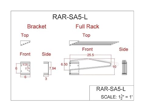 X-Ray Apron Rack (Wall Mount) - 5 Arms, Right Swing - Poueer