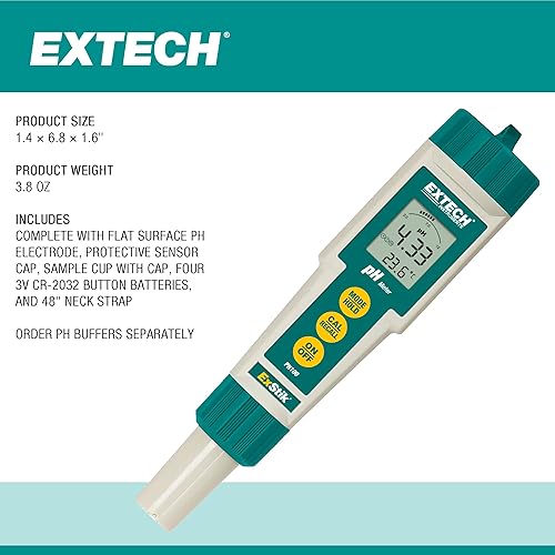 Extech PH110 Waterproof ExStik pH Meter - Poueer