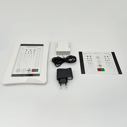 AMUREME Near Vision Eye Equipment Near Vision Chart with Led Light Far Vision Eye Test Chart - Poueer