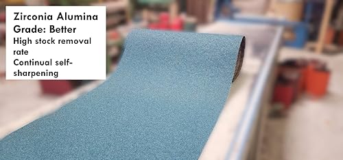 6 inch x 123 inch, 80 Grit, KK752X (General Grade), X-Weight, Aluminum Oxide (A/O), Abrasive Sanding Belts, 10-Pak - Poueer