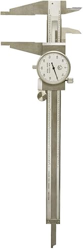Prolinemax HD 8'' Stainless Steel Long Range Dial Caliper Upper Jaw 0.001'' Graduation - Poueer