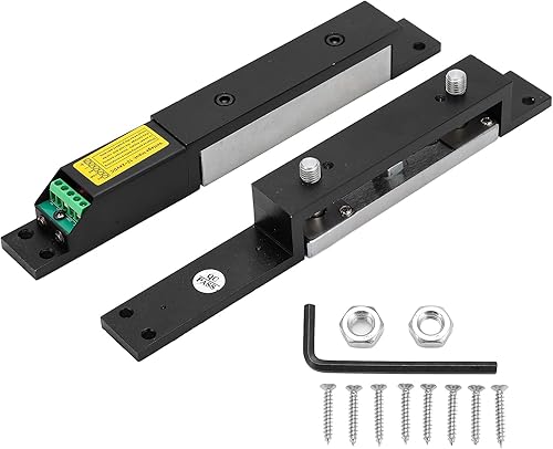 Electric Magnetic Lock 2000lbs Holding Force, Adjustable Delay, Concealed Mount, for Wooden and Iron Doors - Poueer