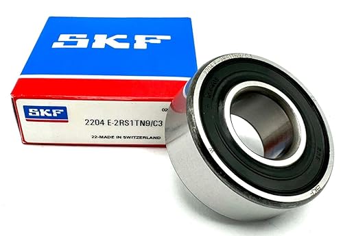 SKF 2204 E 2RS1TN9 C3 SELF ALIGNING Ball Bearing, Rubber Sealed 20X47X18 MM - Poueer