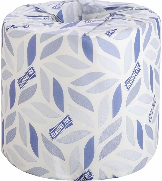 Genuine Joe GJO2540096 2-ply Standard Bath Tissue Rolls White, 96 rolls - Poueer